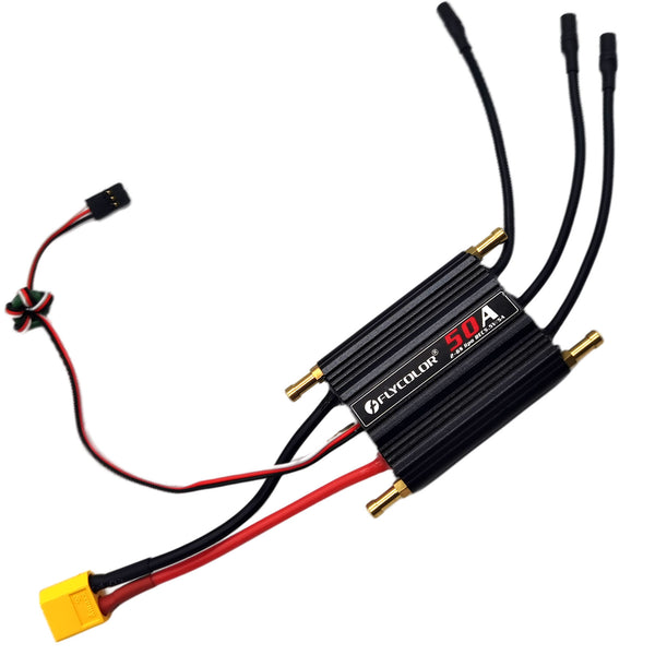 Flycolor 50A Electronic Speed Controller Waterproof Brushless ESC