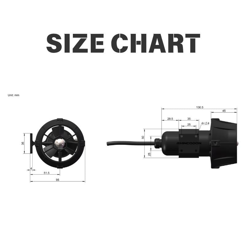 TDS3.4 Metall-Unterwasserstrahlruder 24V 7A | Hobbywater