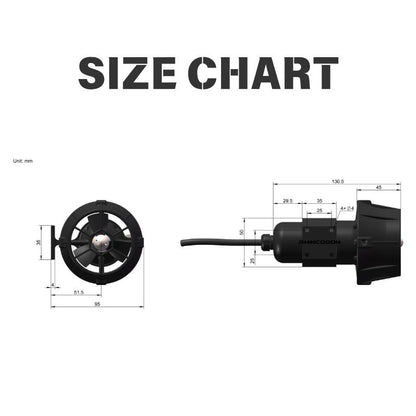 TDS3.4 Metall-Unterwasserstrahlruder 24V 7A | Hobbywater