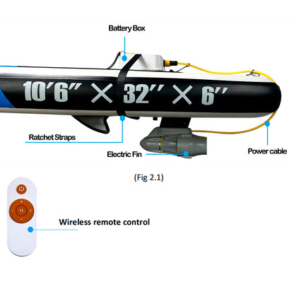 TL99240B Electric Fin Kit 24v 240W 8kg Underwater  Thruster