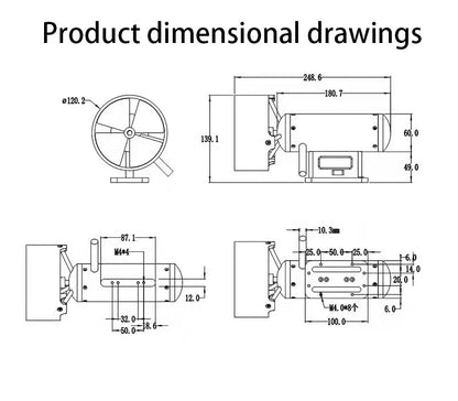 TD30 50V 1900W 30KG Underwater Thruster