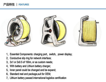 New Design Zero Buoyancy Underwater Fiber Optic Rov Tether Cable | Hobbywater