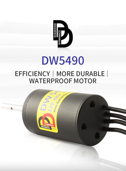 DW 5490 Waterproof Brushless Motor 24V 1680W 200KV