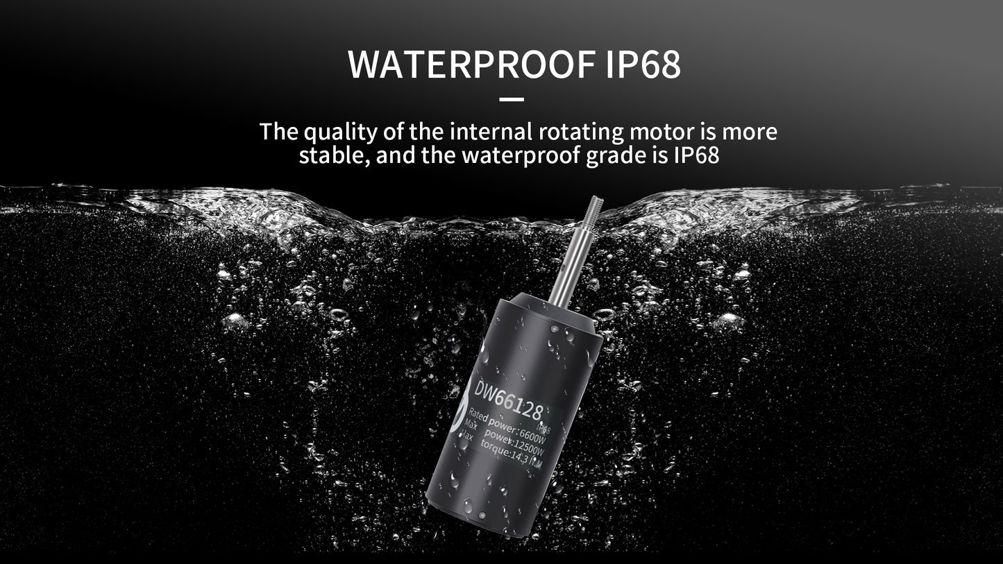DW 66128 Waterproof  IP68  39-78V  6600W 7.5N.M Brushless Motor